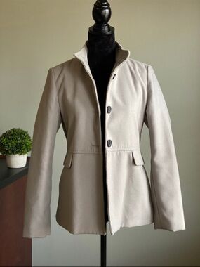 Light Grey Tailored Peacoat